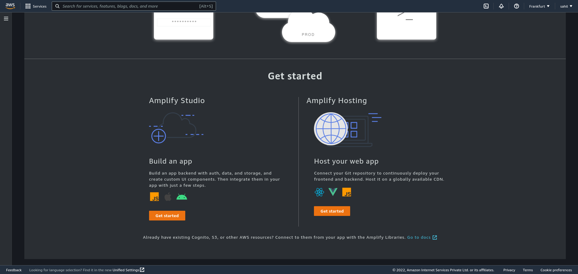 AWS-Amplify Dashboard